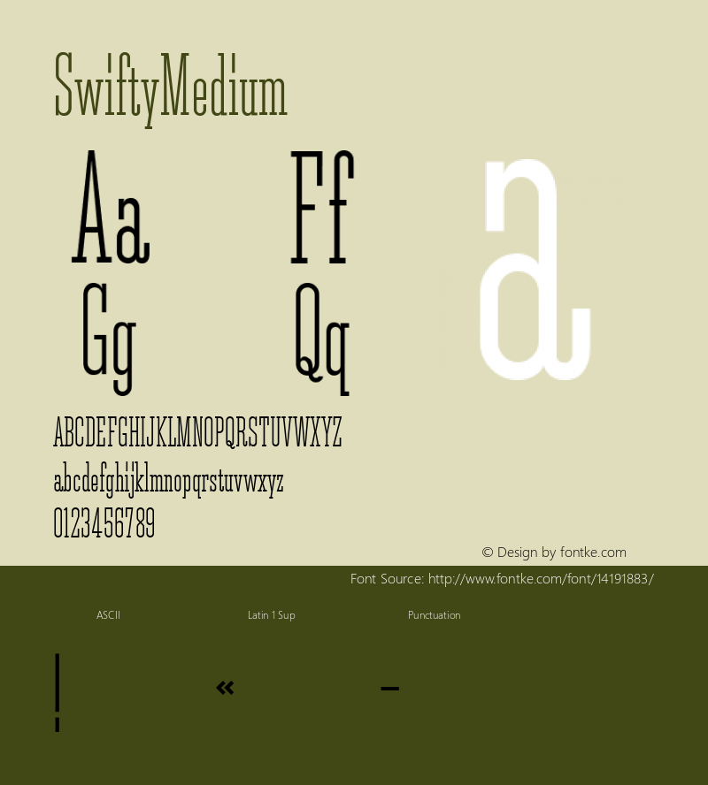 SwiftyMedium ☞ 001.001;com.myfonts.matchandkerosene.swifty.medium.wfkit2.3CJL Font Sample