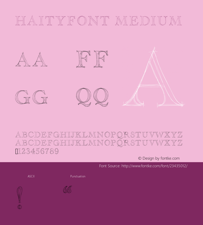 Haityfont Version 001.000 Font Sample