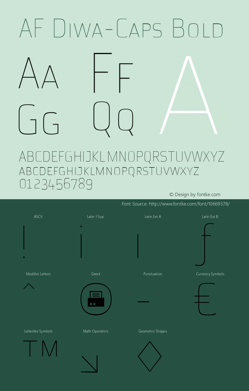 AF Diwa-Caps Bold 001.000;com.myfonts.easy.fw-acme.af-diwa.extra-light-caps.wfkit2.version.36eN Font Sample