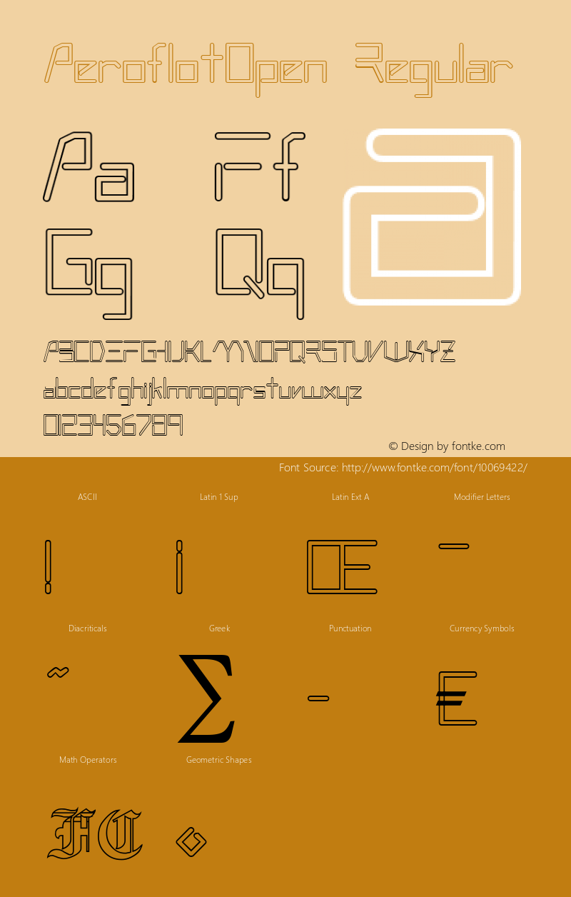 AeroflotOpen Regular Brendel            :31.08.1995 Font Sample