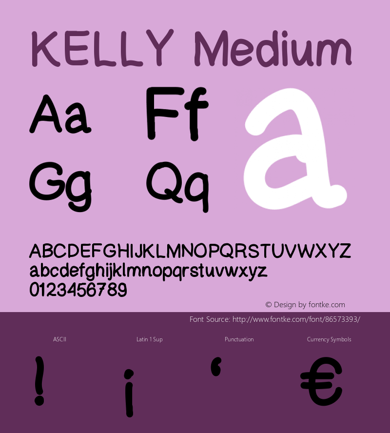 KELLY Version 001.000 Font Sample