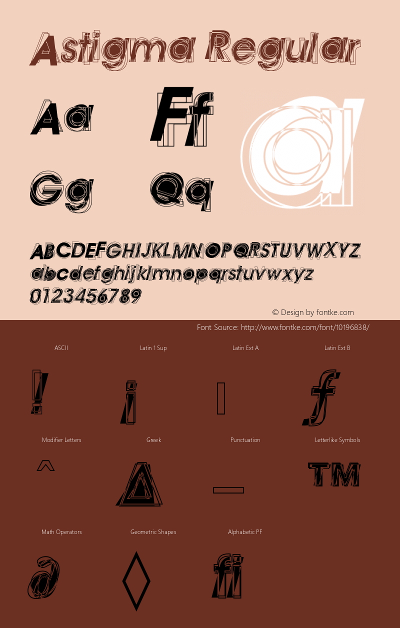 Astigma Regular 001.000 Font Sample