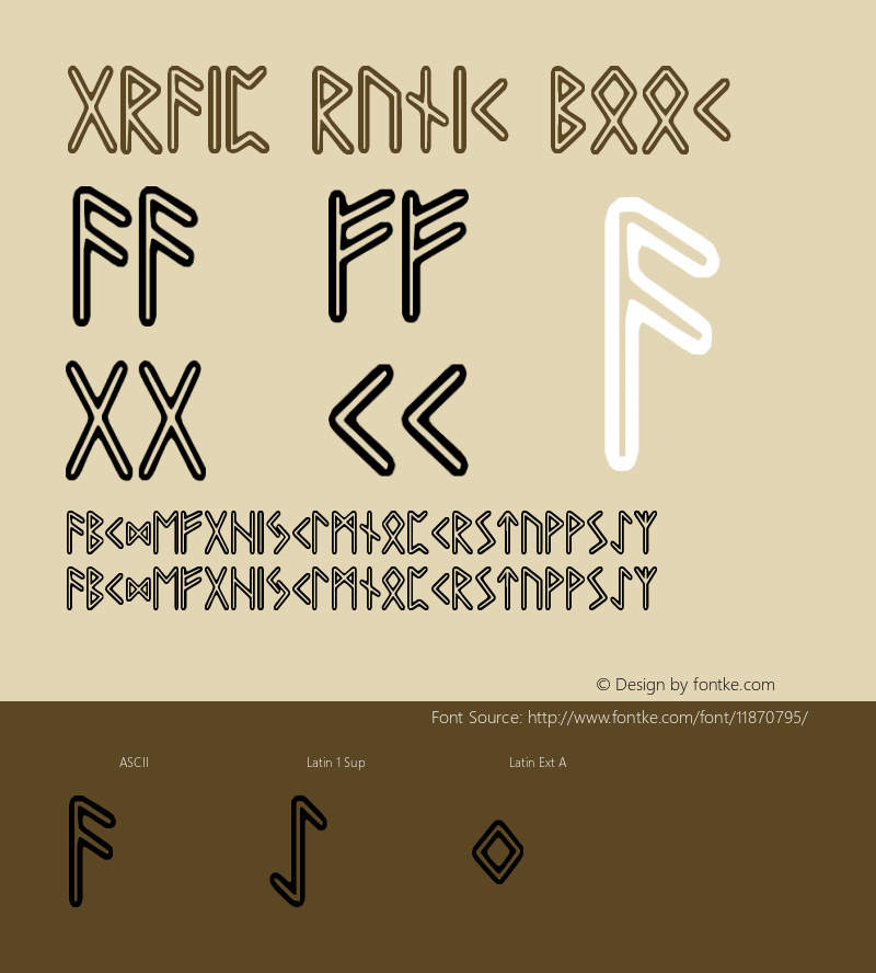 Graip Runic Book Version 1.000 Font Sample