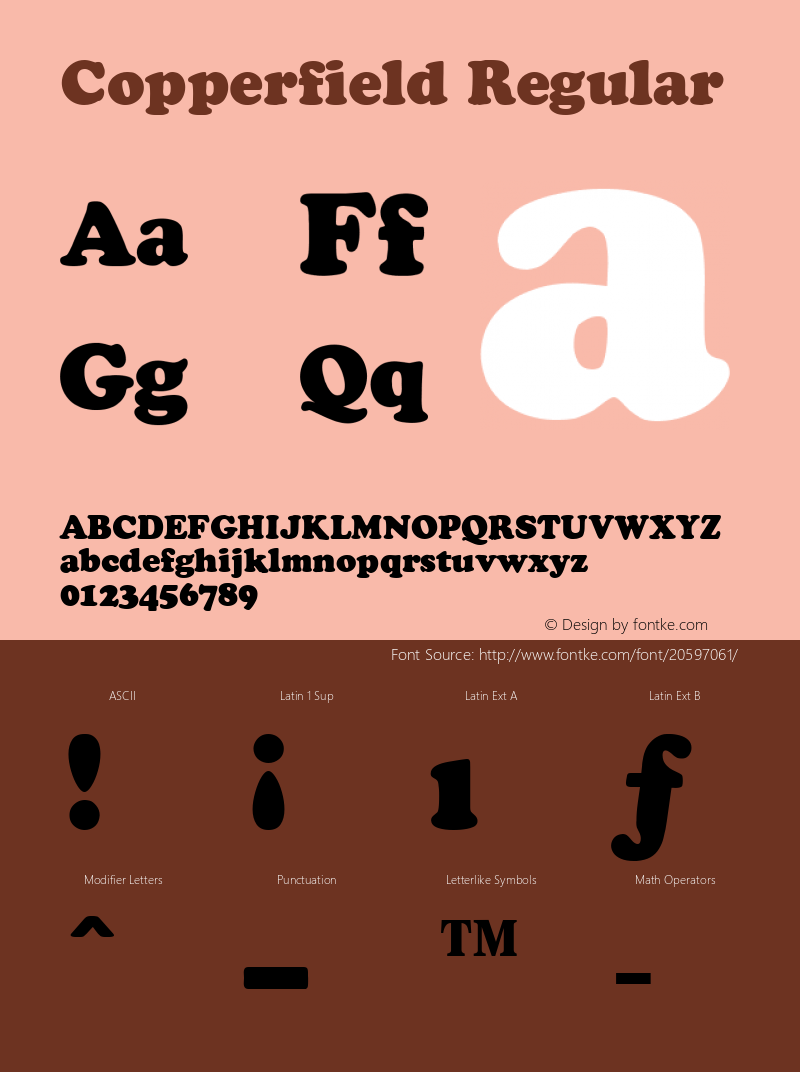 Copperfield Rev. 002.001 Font Sample