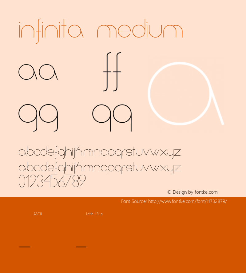 Infinita Medium Version 003.000 Font Sample