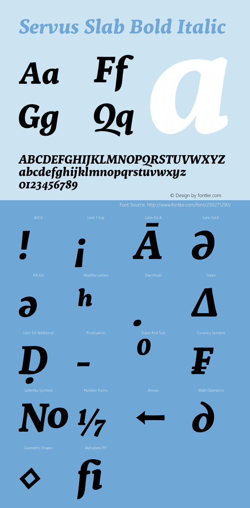 Servus Slab Bold Italic Version 1.000;PS 001.000;hotconv 1.0.70;makeotf.lib2.5.58329图片样张