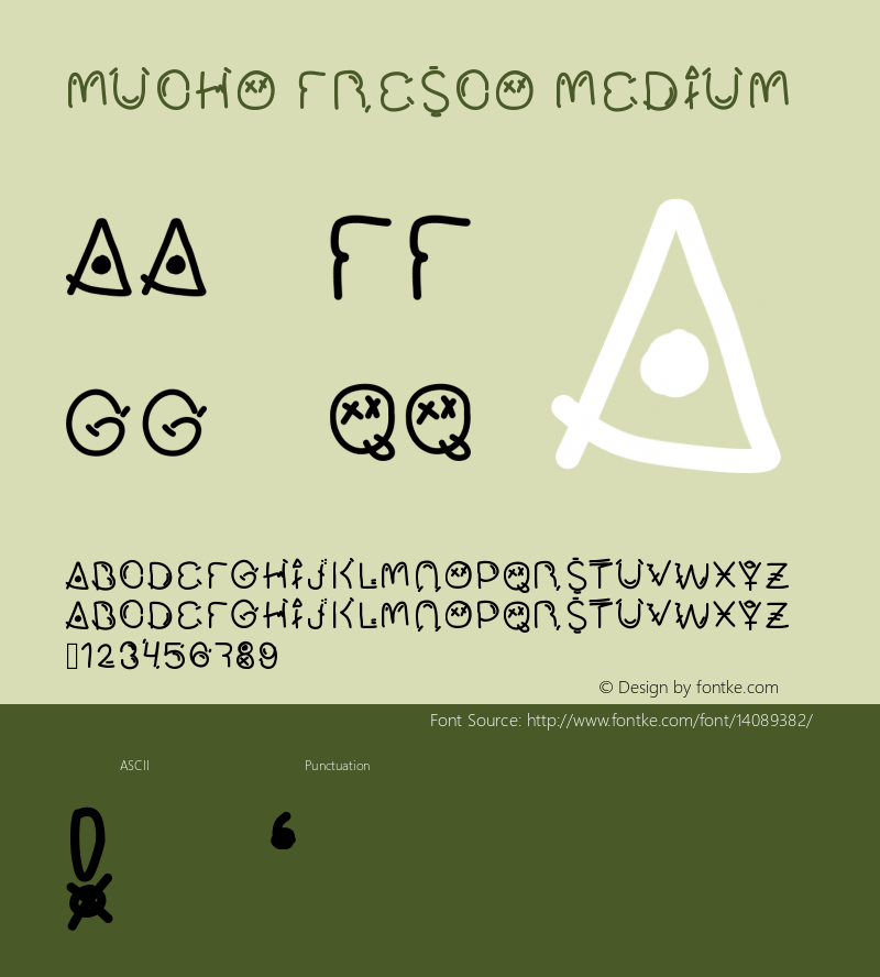 Mucho Fresco Medium Version 001.000 Font Sample