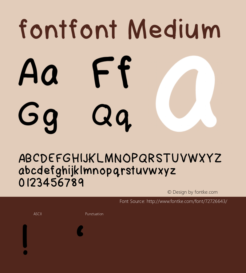 fontfont Version 001.000 Font Sample