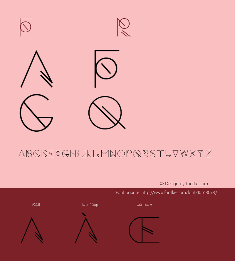 Forsee Regular Unknown Font Sample