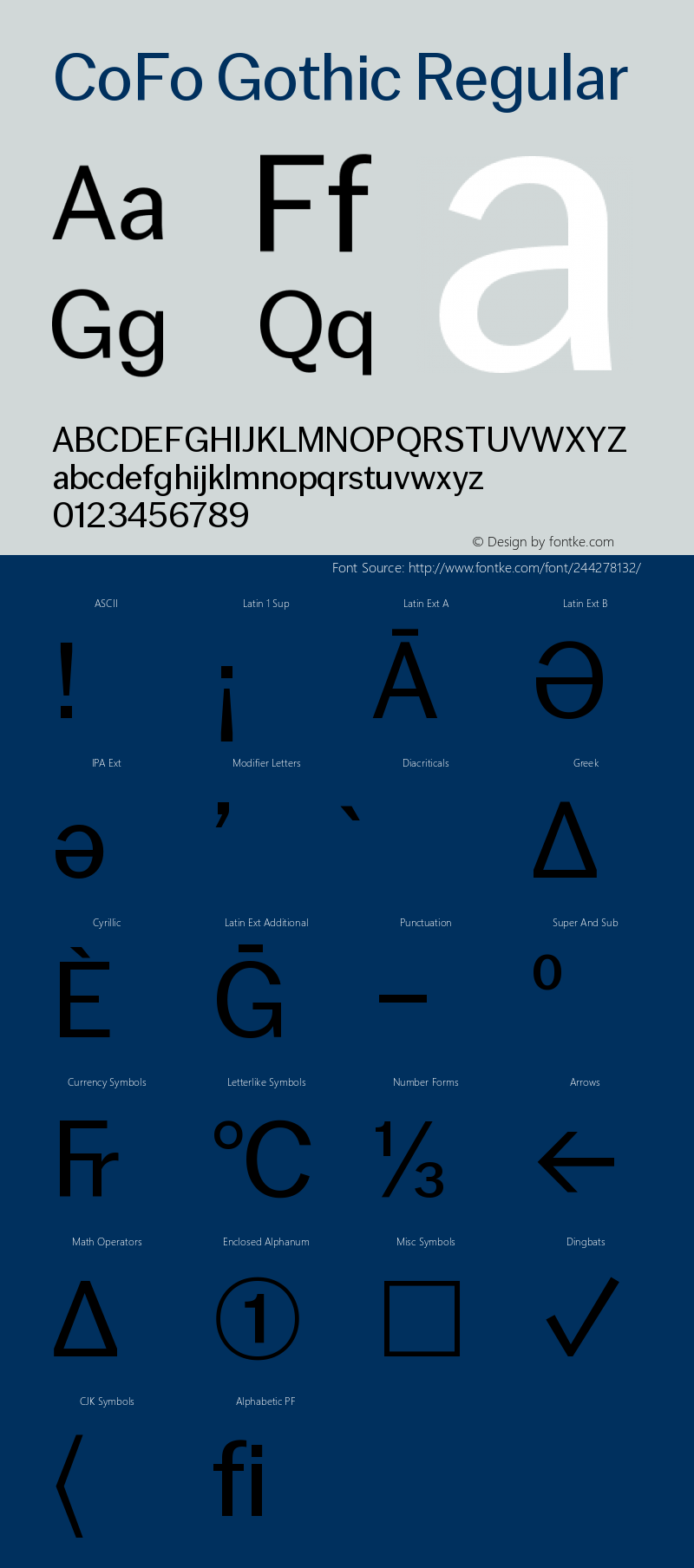 CoFo Gothic Regular Version 1.001;Glyphs 3.1.2 (3151)图片样张