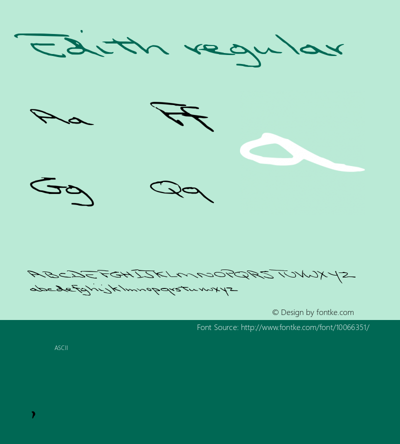 Edith regular 1999; 1.0, initial release Font Sample