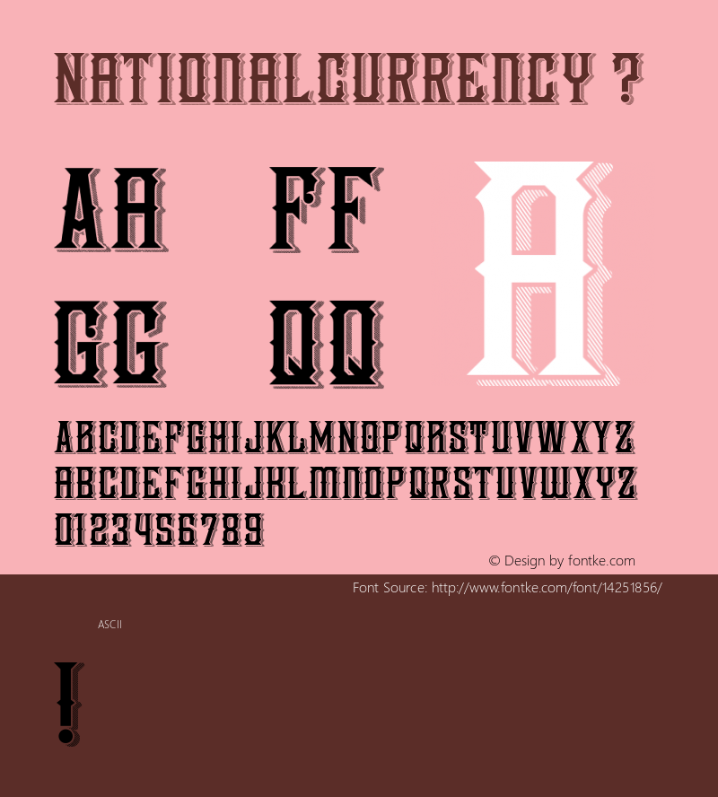 NationalCurrency ? Version 1.000;com.myfonts.decade-typefoundry.national-currency.regular.wfkit2.3W1k Font Sample