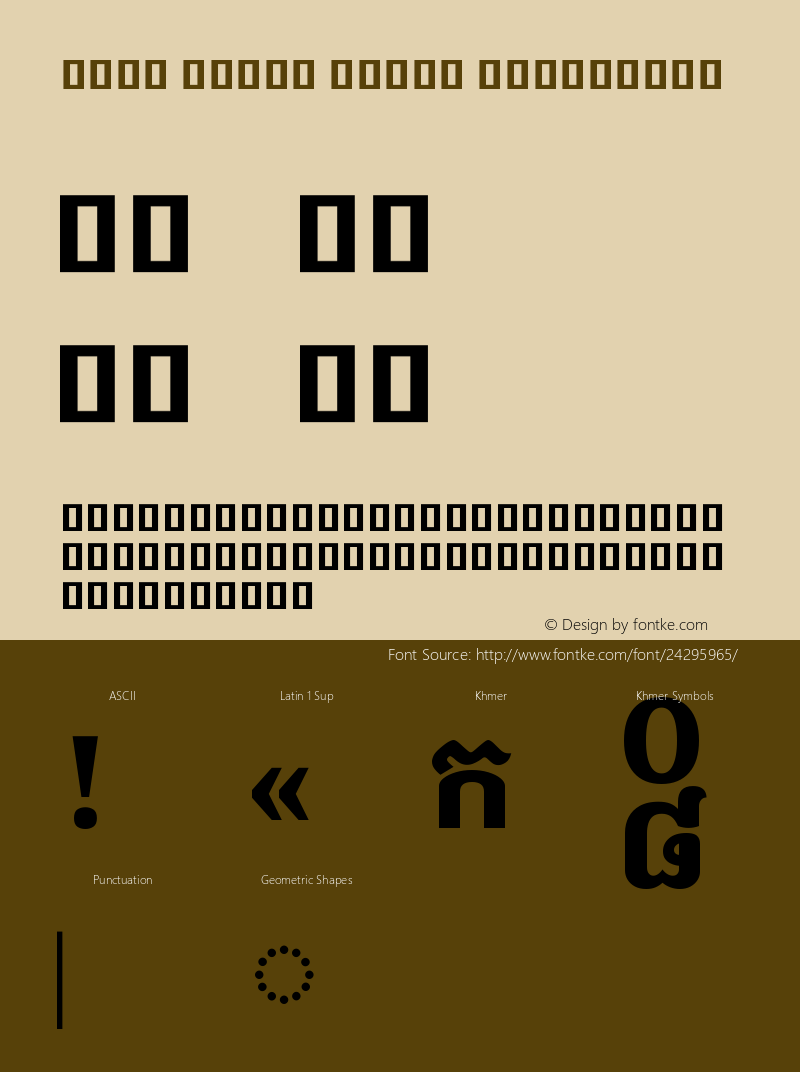 Noto Serif Khmer ExtraBold Version 2.000;GOOG;noto-source:20170915:90ef993387c0 Font Sample