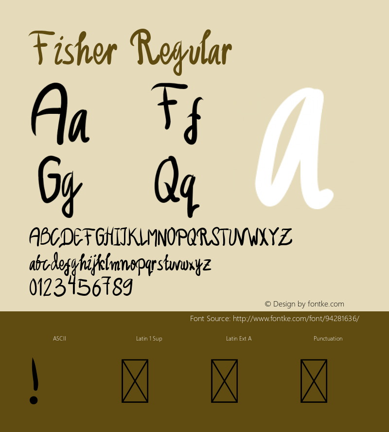 Fisher Version 1.002;Fontself Maker 3.5.4 Font Sample