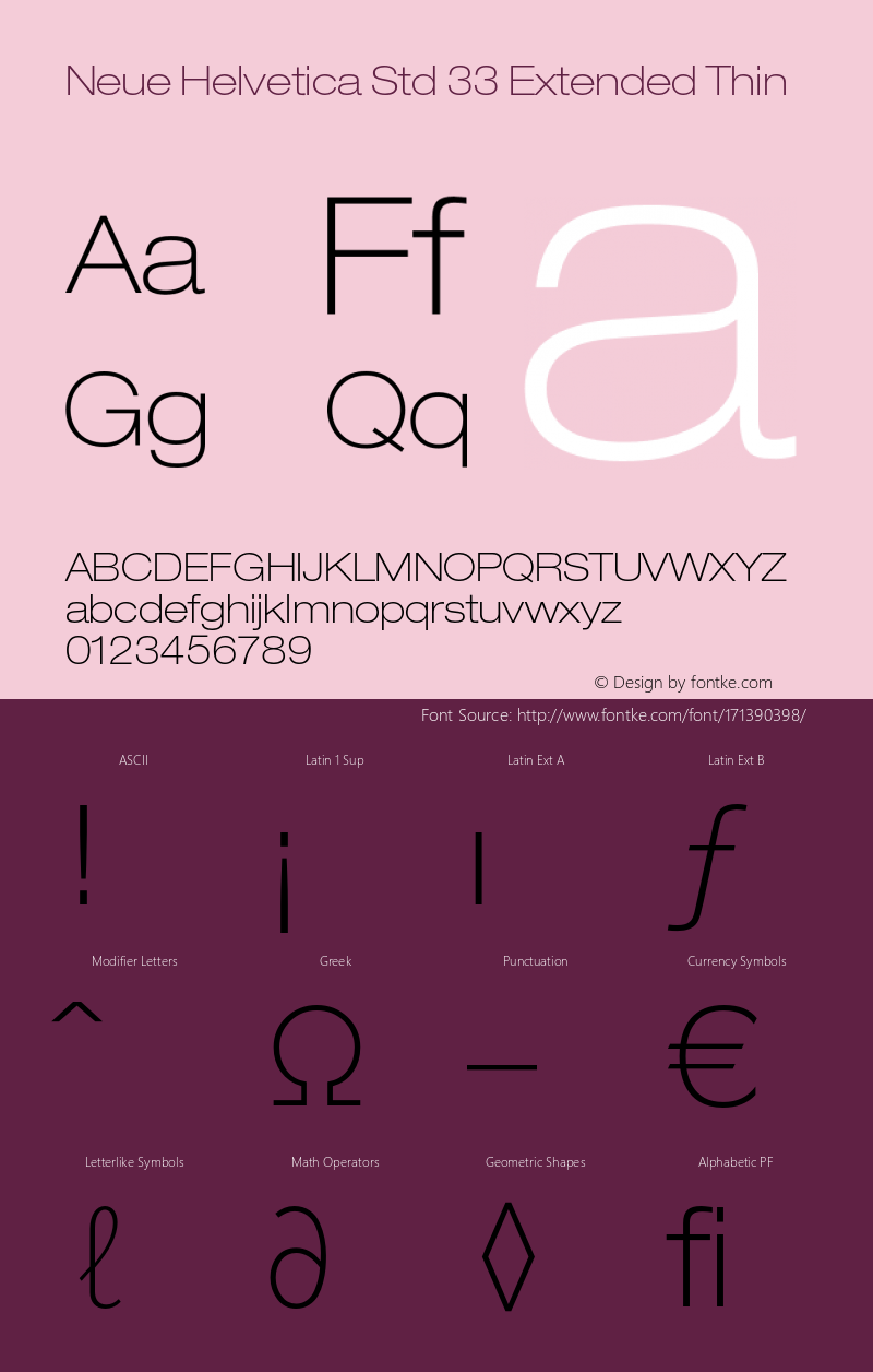 NeueHelveticaStd-33ExtendedThin Version 2.000 Build 1000;com.myfonts.easy.linotype.neue-helvetica.pro-33-thin-extended-189171.wfkit2.version.54zB图片样张