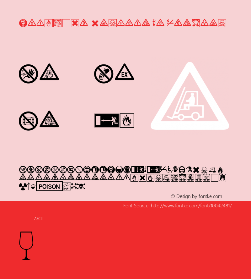 Linotype Warning Pi Regular 001.001 Font Sample