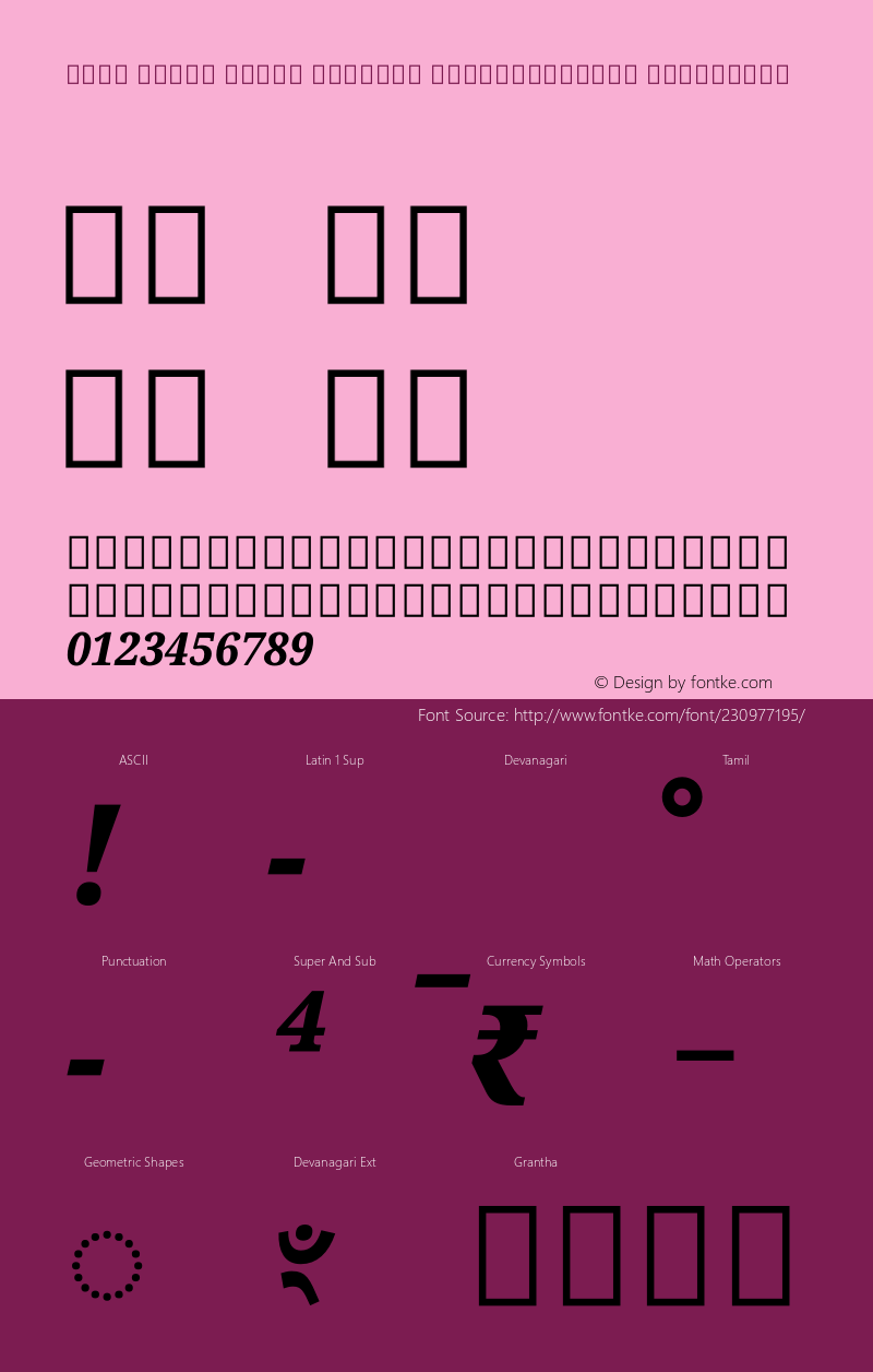 Noto Serif Tamil Slanted SemiCondensed ExtraBold Version 2.001图片样张