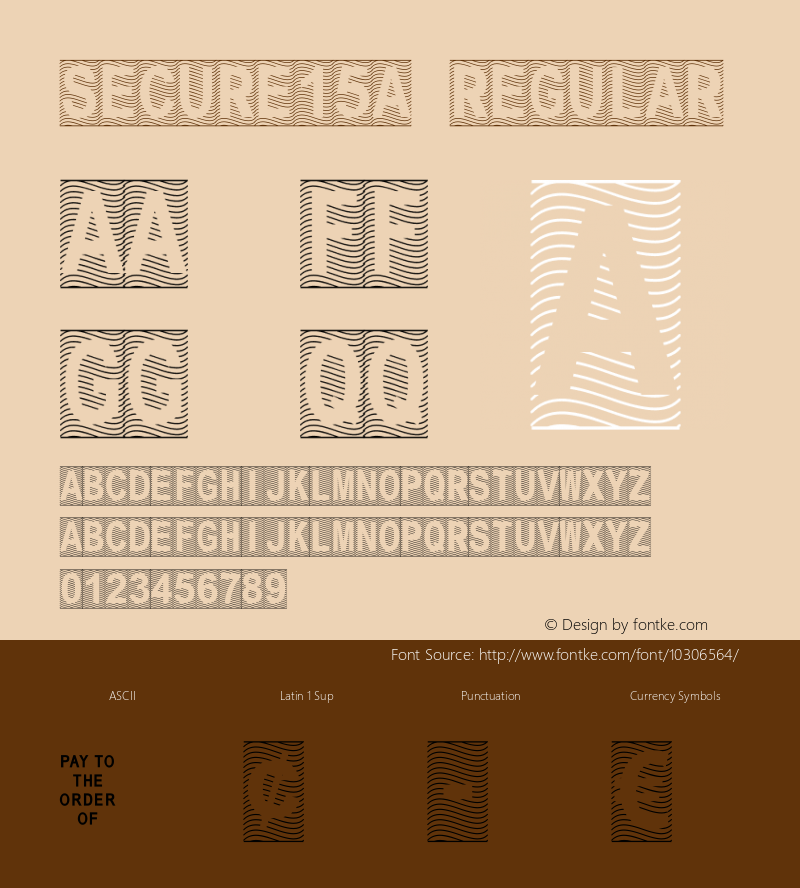 Secure15a Regular Macromedia Fontographer 4.1 3/21/2005 Font Sample