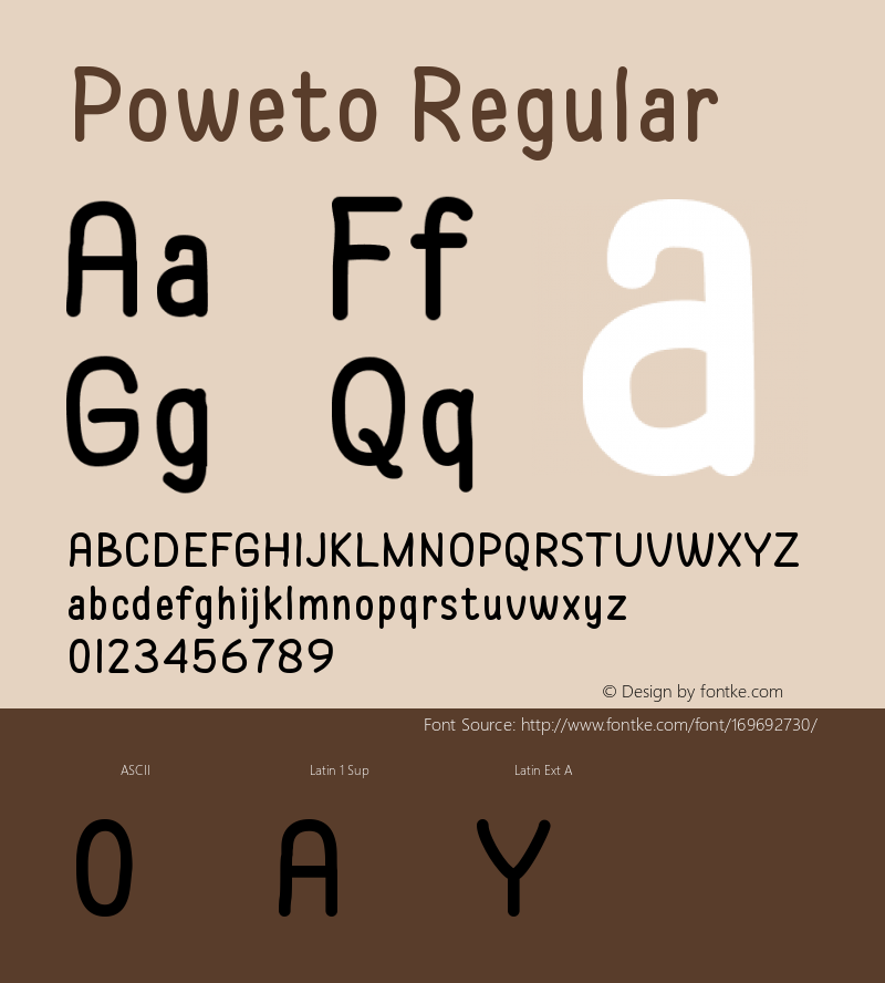 Poweto Version 1.018;Fontself Maker 3.5.4图片样张