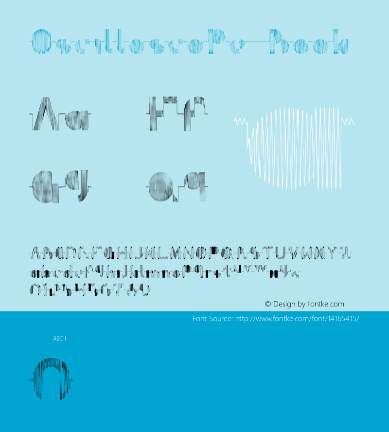 Oscilloscope Book Version 1.0 Font Sample