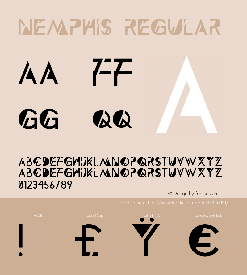 Nemphis Version 1.000 Font Sample