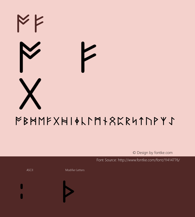 Archaic Futharc Version 001.001 Font Sample