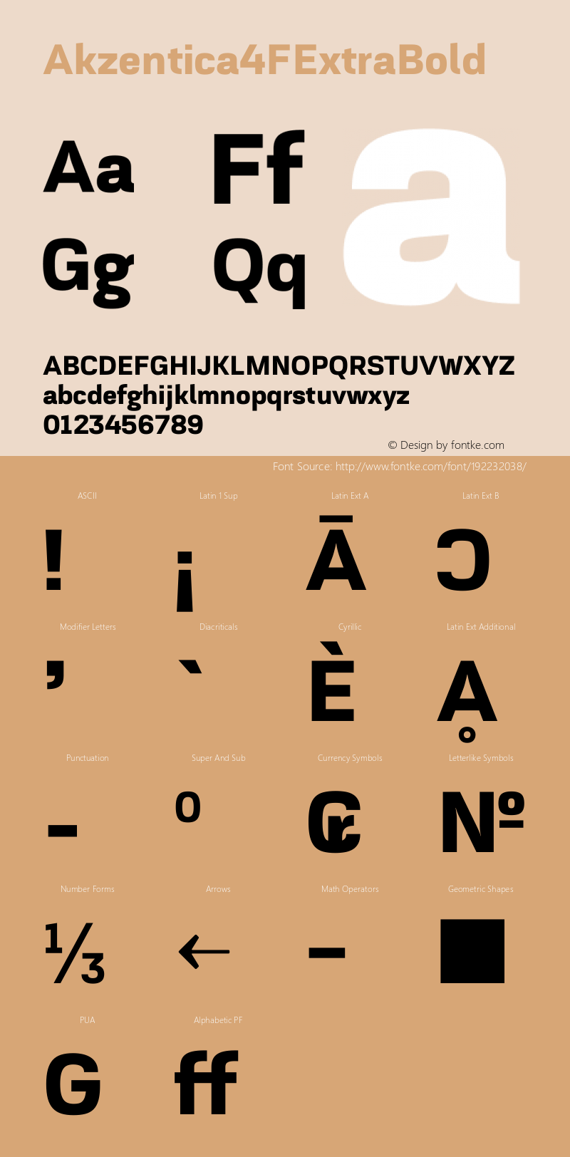 ☞Akzentica 4F ExtraBold 1.0;com.myfonts.4thfebruary.akzentica-4f.extra-bold.wfkit2.3RM1图片样张