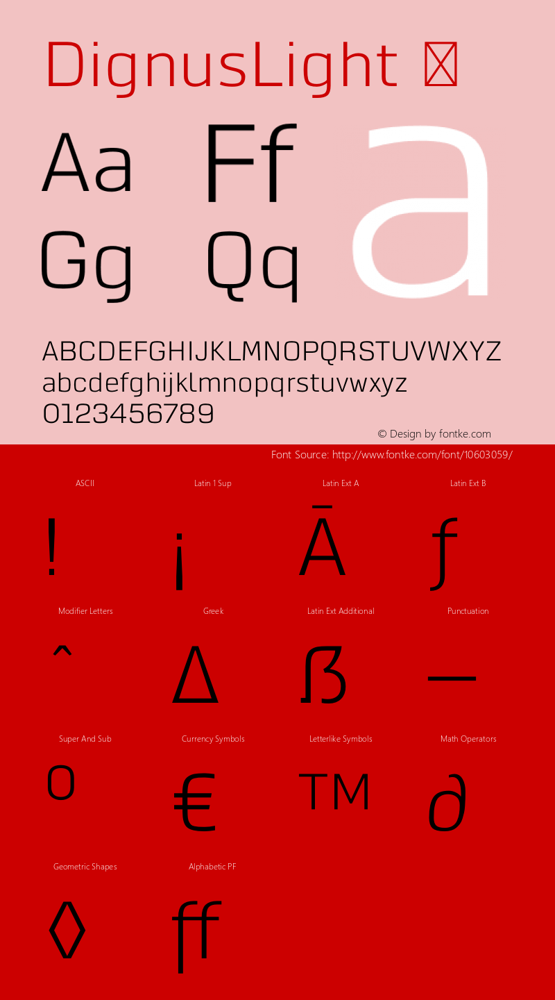 DignusLight ☞ Version 0.000;com.myfonts.eurotypo.dignus.light.wfkit2.45P3 Font Sample