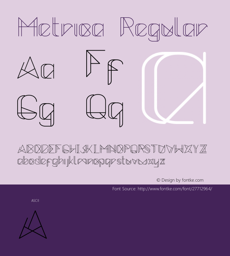 Metrica Version 1.000;PS 001.000;hotconv 1.0.70;makeotf.lib2.5.58329 Font Sample