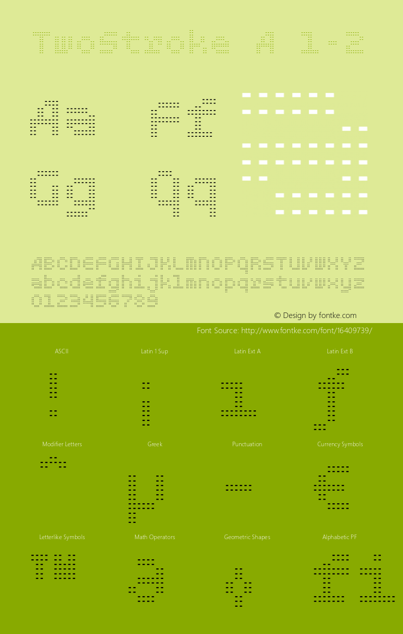 TwoStroke A 1-2 Version 1.000 Font Sample