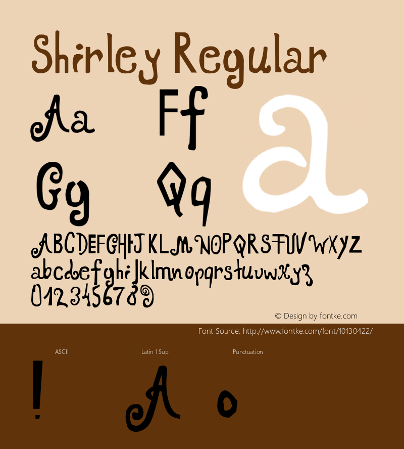 Shirley Regular Version 1.00 Font Sample