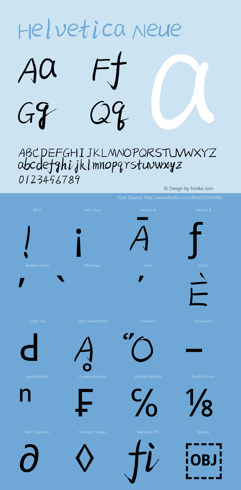 Helvetica Neue 中等 10.0d35e1 Font Sample