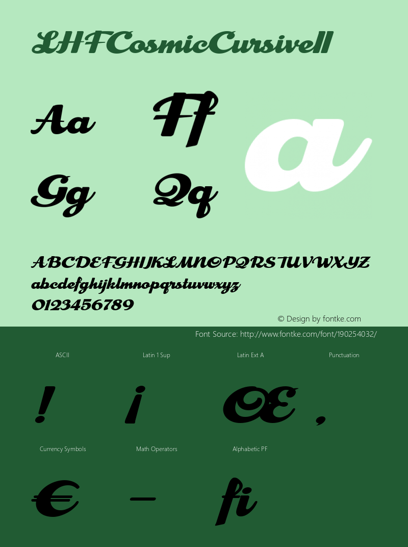 ☞LHF Cosmic Cursive II (1.0);com.myfonts.easy.letterheadfonts.lhf-cosmic-cursive.ii.wfkit2.version.3Cxf图片样张