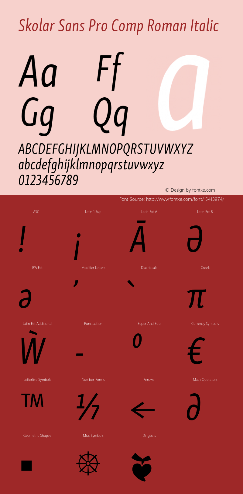 Skolar Sans Pro Comp Roman Italic Version 1.000;PS 001.001;hotconv 1.0.56 Font Sample