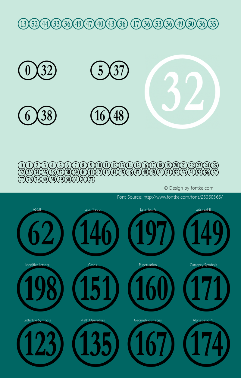 NumberpileReversed-Regular Version 3.102 Font Sample