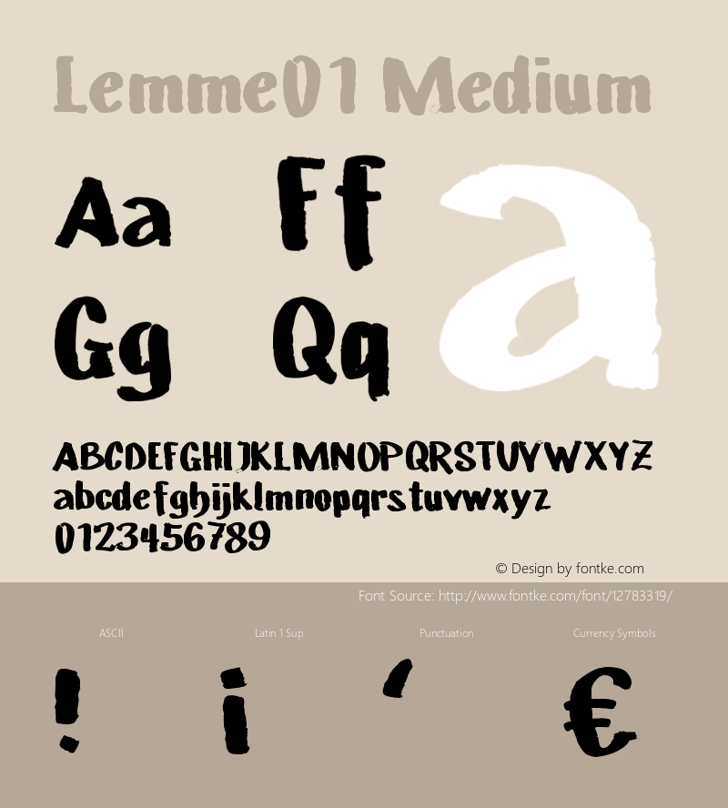 Lemme01 Medium Version 001.000 Font Sample