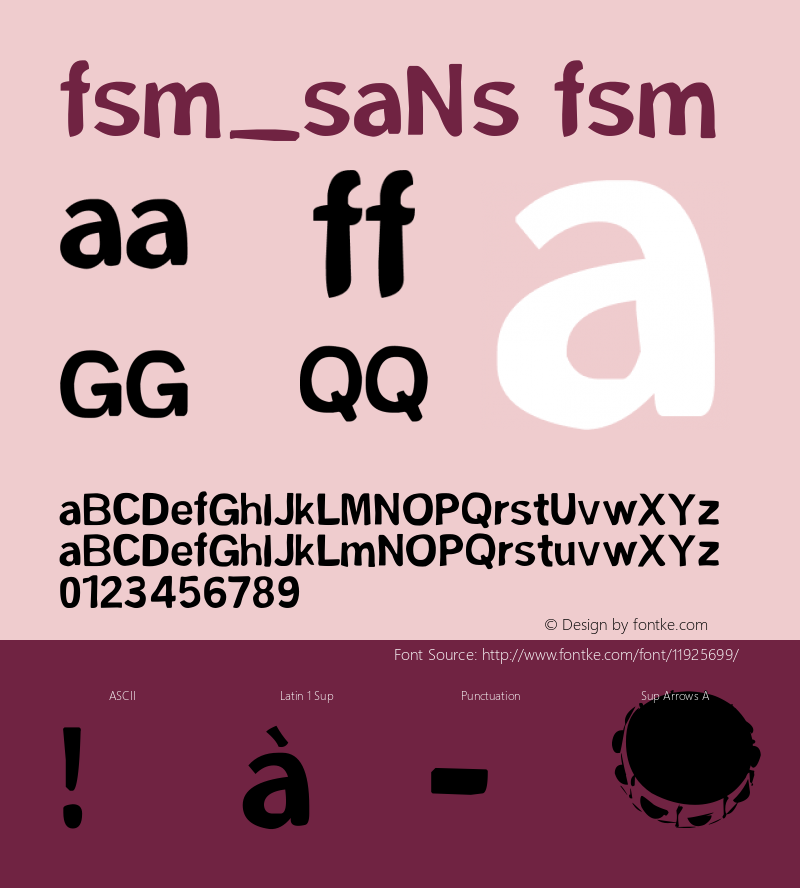 fsm_sans fsm v1.0 Font Sample