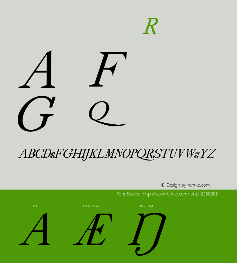 drmdozitsc12 Regular Version 001.001 Font Sample