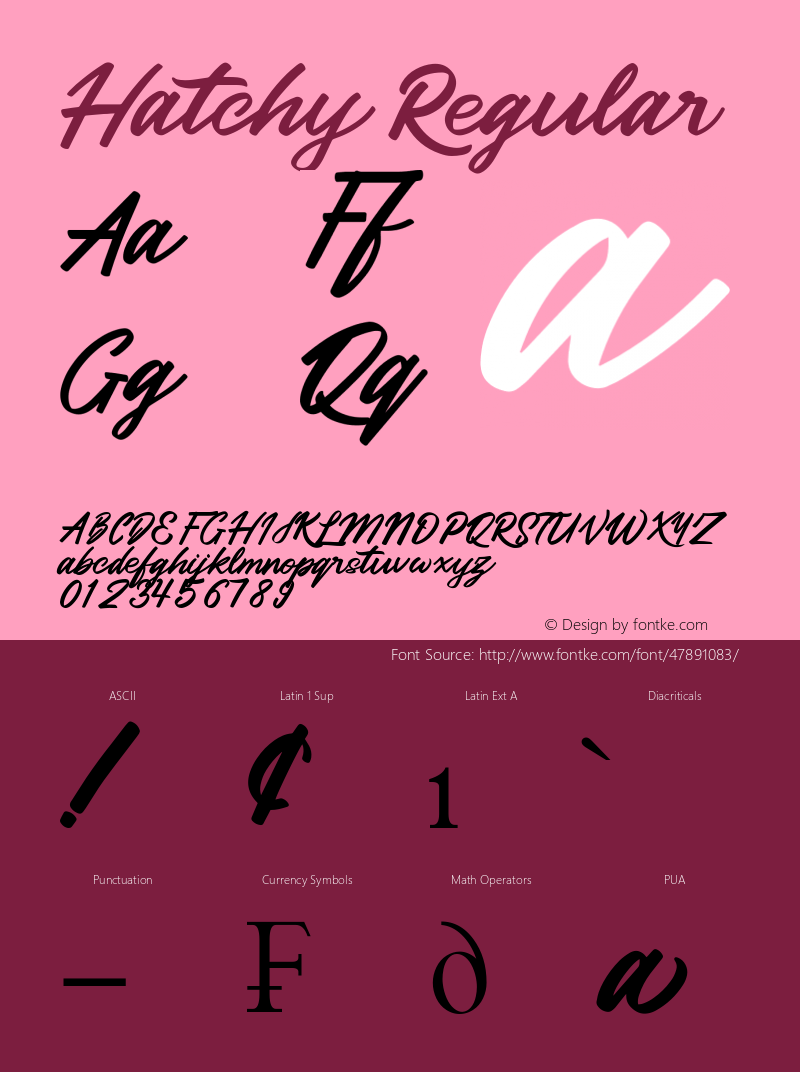 Hatchy Version 1.00;October 31, 2019;FontCreator 12.0.0.2545 64-bit Font Sample