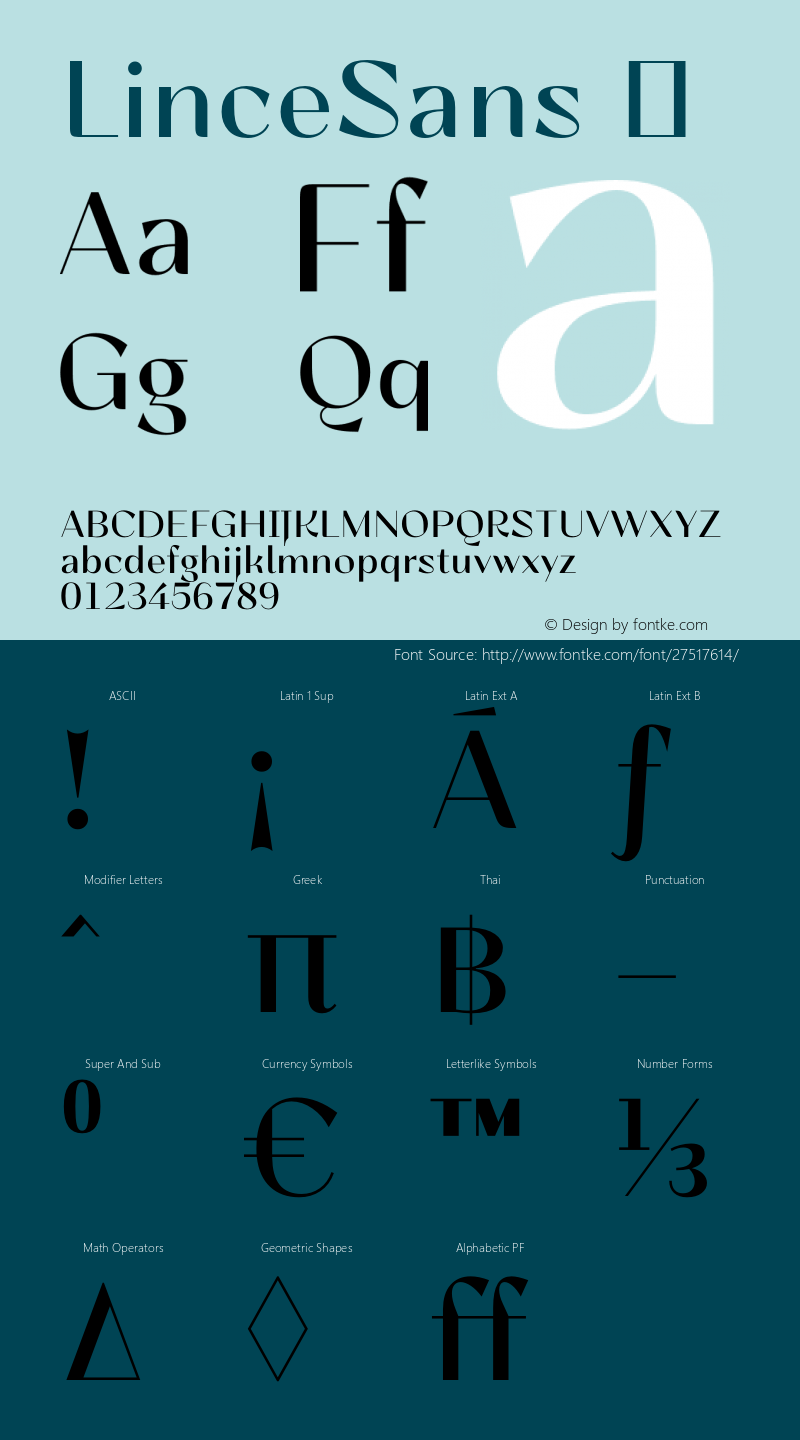 ☞LinceSans Version 1.000;com.myfonts.easy.typomancer.lince.sans-regular.wfkit2.version.4ore Font Sample