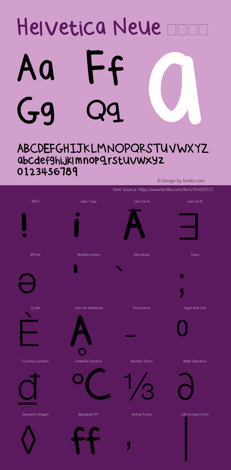 Helvetica Neue 超细斜体 7.1d2e5 Font Sample