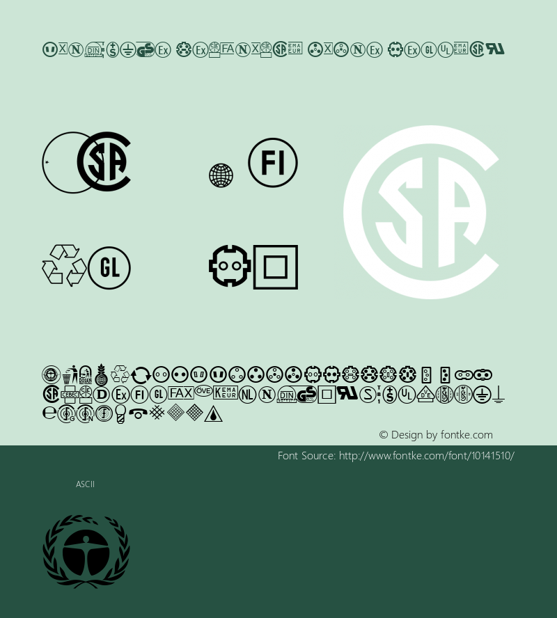 Linotype Technical PiOne Regular 001.000 Font Sample