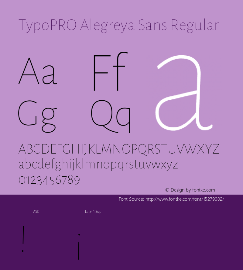 TypoPRO Alegreya Sans Regular Version 1.000;PS 001.000;hotconv 1.0.70;makeotf.lib2.5.58329 DEVELOPMENT Font Sample