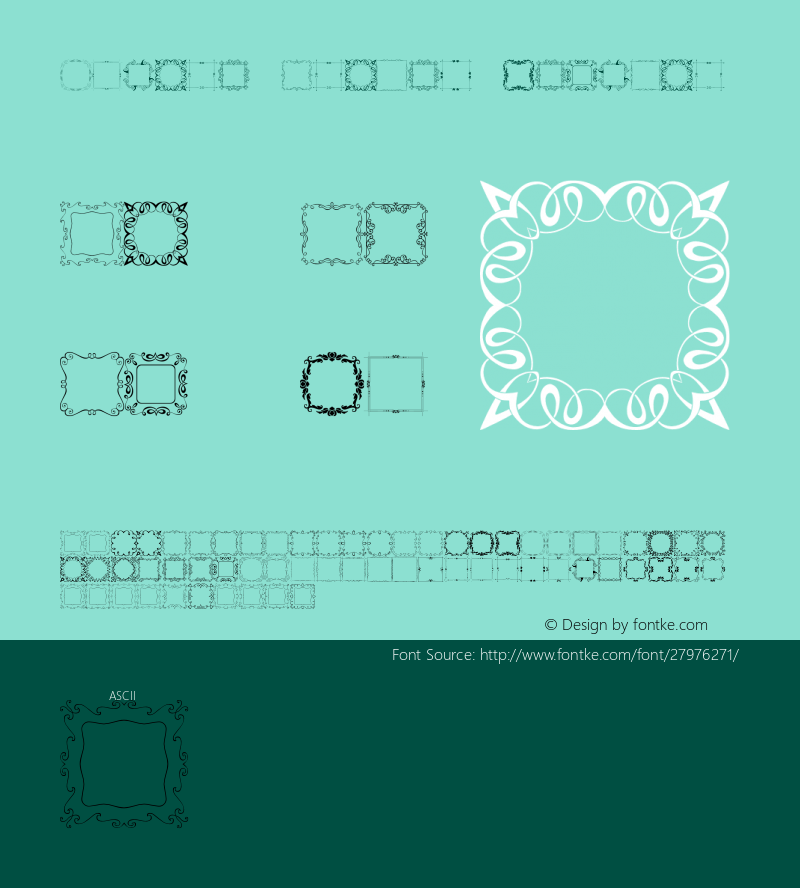 Square Frames Regular Version 1.000 Font Sample