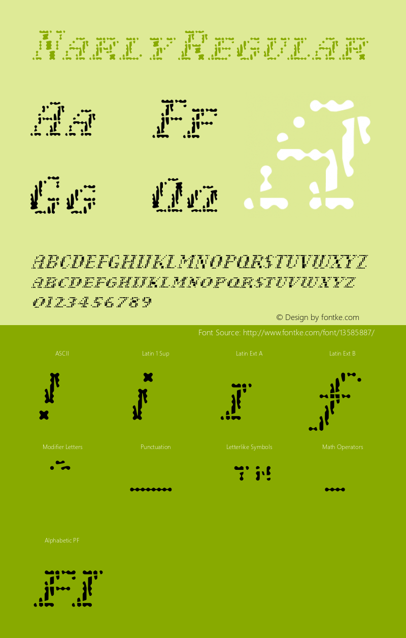 Narly Regular 001.000 Font Sample