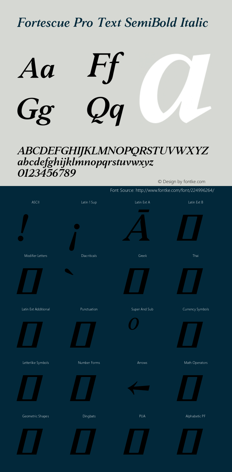 Fortescue Pro Text SemiBold Italic Version 2.004图片样张