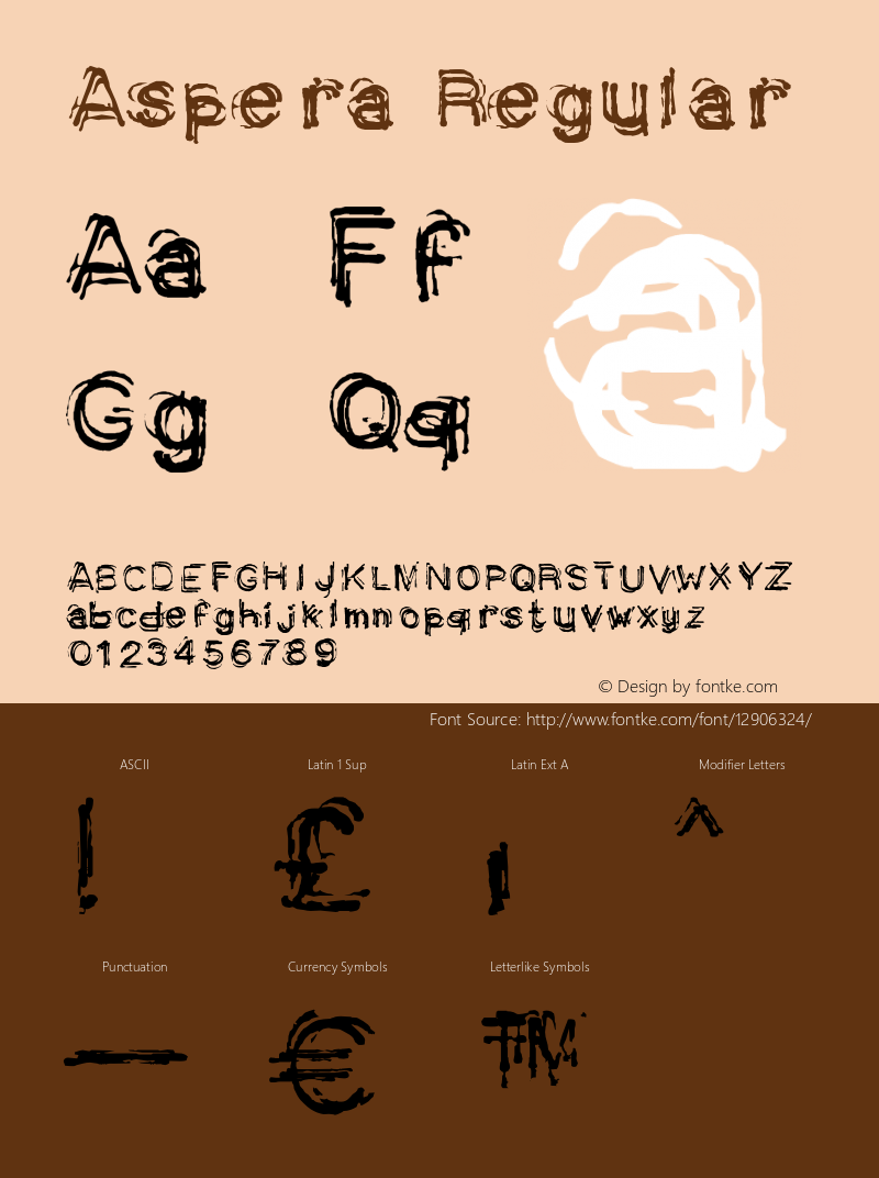 Aspera Regular None Font Sample