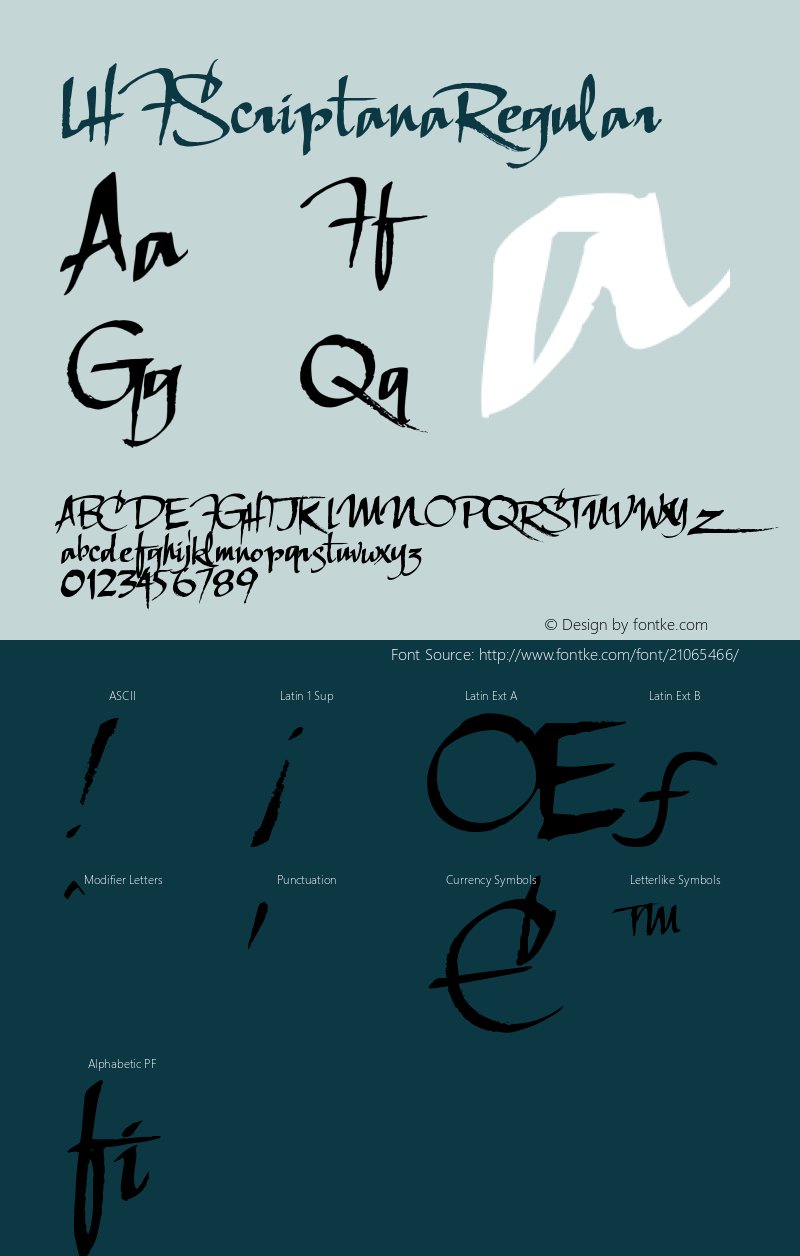 ☞LHF Scriptana Regular (1.0) ;com.myfonts.letterheadfonts.lhf-scriptana-regular.regular.wfkit2.3Apo Font Sample