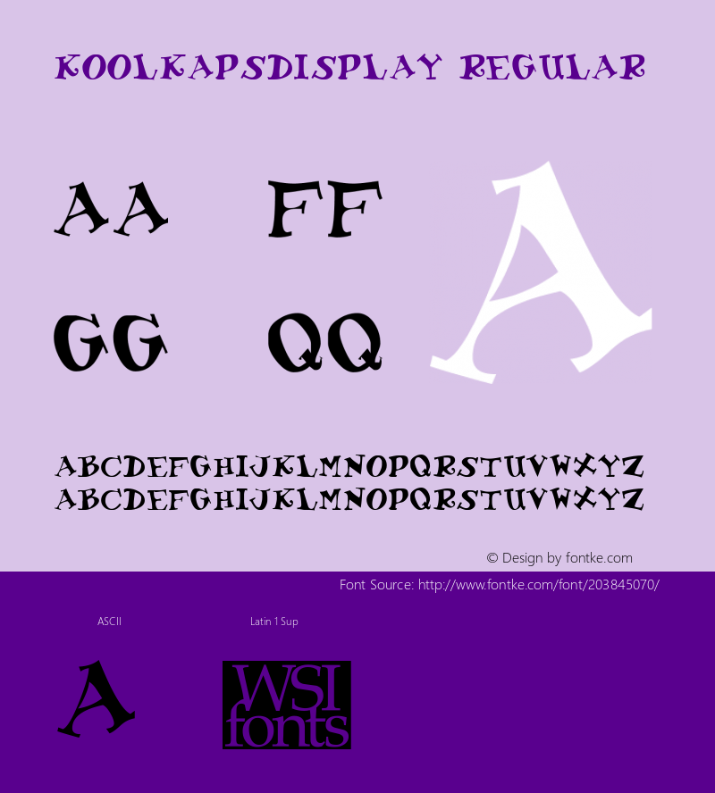 KoolKapsDisplay Macromedia Fontographer 4.1 7/20/96图片样张