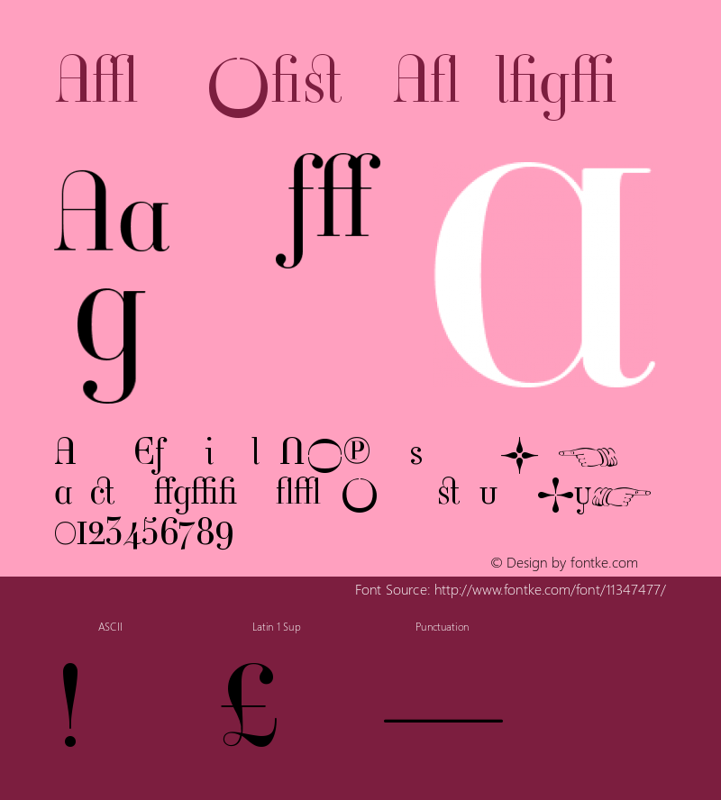 Ambroise AltLight Version 001.000 Font Sample